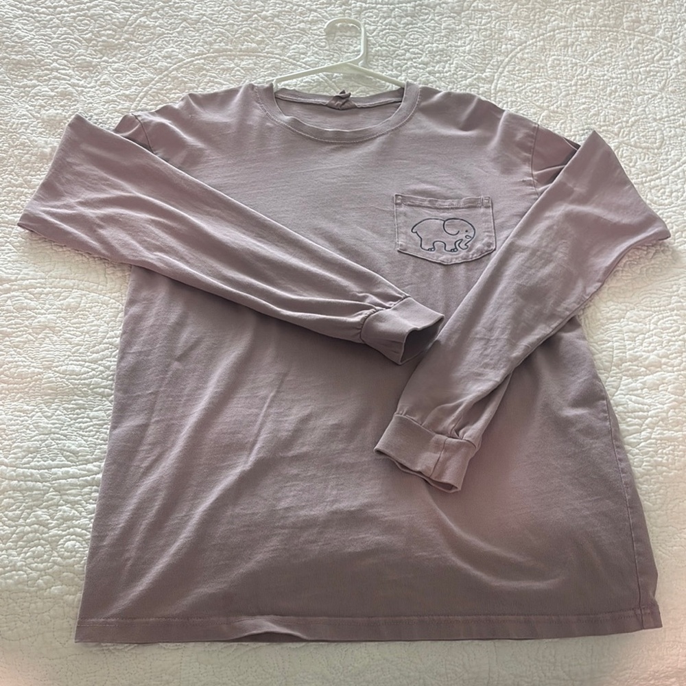 Ivory Ella Purple Long Sleeve Tee Relaxed Fit